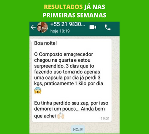 COMPOSTO EMAGRECEDOR 30 CÁPSULAS  - COMPOSTO 01
