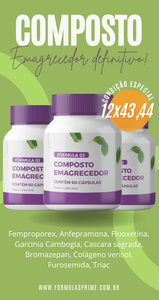 SUPER COMPOSTO EMAGRECEDOR 60 CÁPSULAS  - COMPOSTO 03